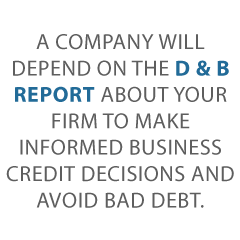 Improve D&B Biz Credit Report Credit Suite